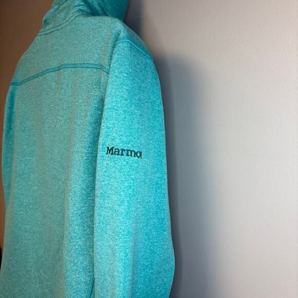 Marmot Teal Fleece Line Full Zip Running Jacket Womens Sz L - Picture 6 of 10